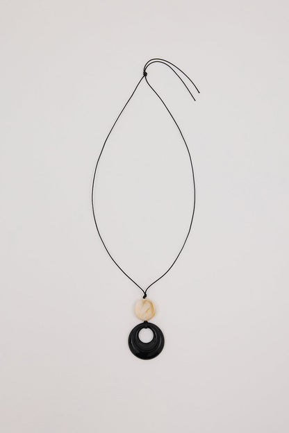 ANNA ROSSI ALBA BLACK NECKLACE
