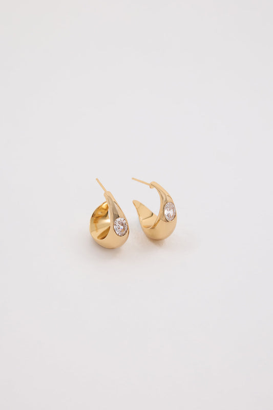 AMBER SCEATS ANSEL EARRING GOLD