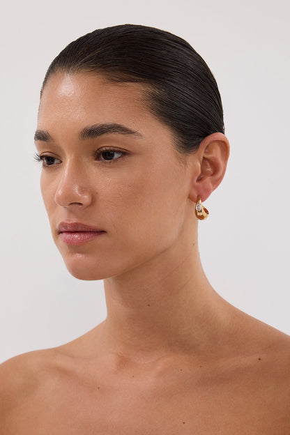 AMBER SCEATS ANSEL EARRING GOLD