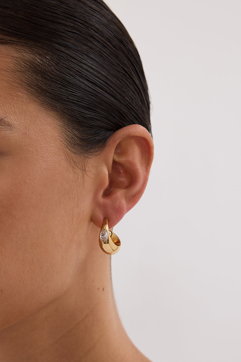 AMBER SCEATS ANSEL EARRING GOLD
