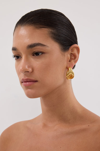 AMBER SCEATS QUINLAN EARRING GOLD