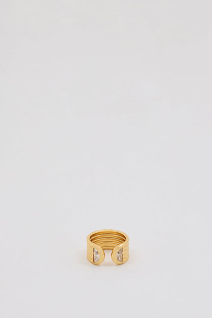 AMBER SCEATS PLUMERIA RING