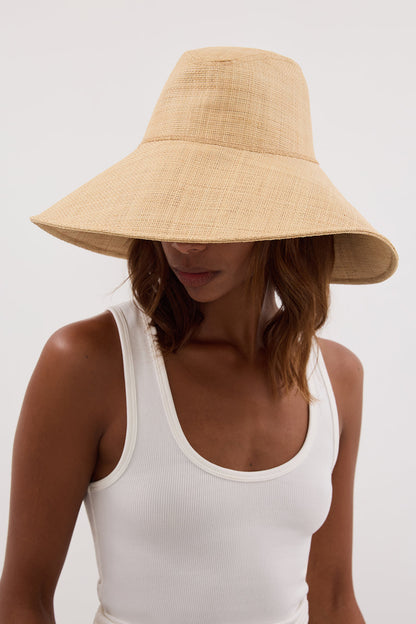 LACK OF COLOR THE COVE NATURAL HAT