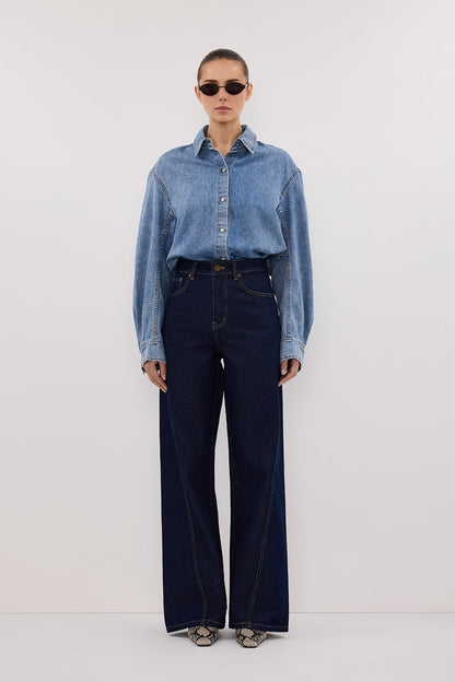 AMARA LIGHT BLUE DENIM SHIRT