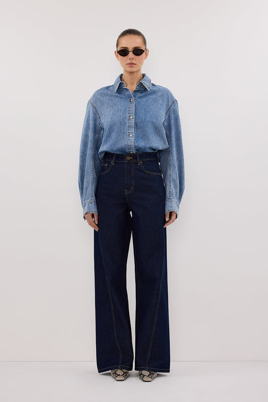 AMARA LIGHT BLUE DENIM SHIRT