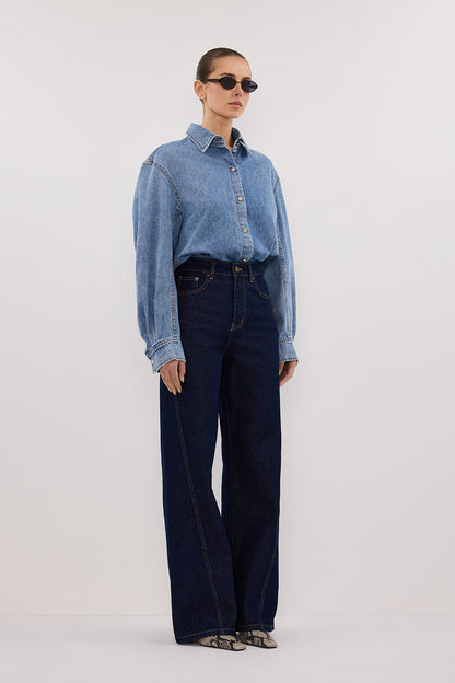 AMARA LIGHT BLUE DENIM SHIRT