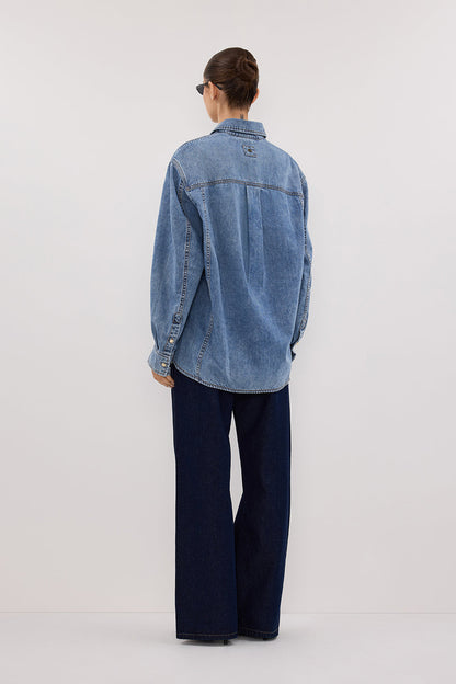 AMARA LIGHT BLUE DENIM SHIRT