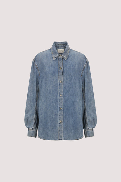 AMARA LIGHT BLUE DENIM SHIRT