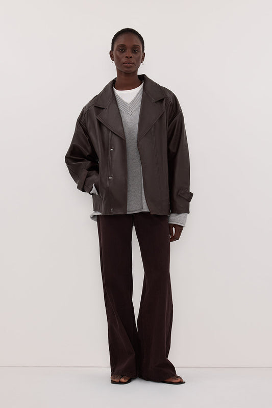 REAGAN 2.0 BURNT CHOC SLOUCHY JEAN