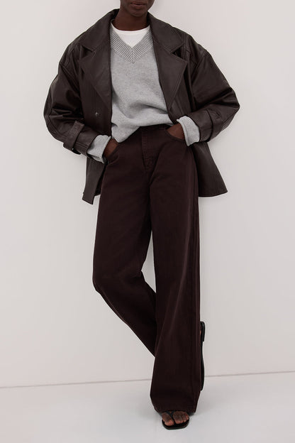 REAGAN 2.0 BURNT CHOC SLOUCHY JEAN