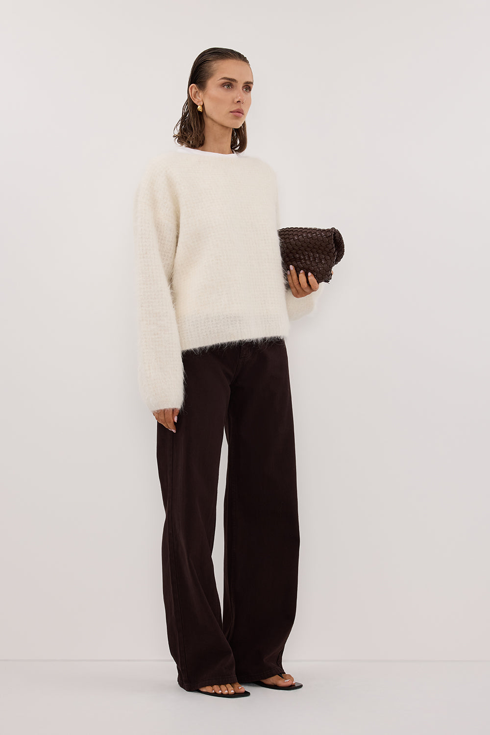 REAGAN 2.0 BURNT CHOC TALL SLOUCHY JEAN