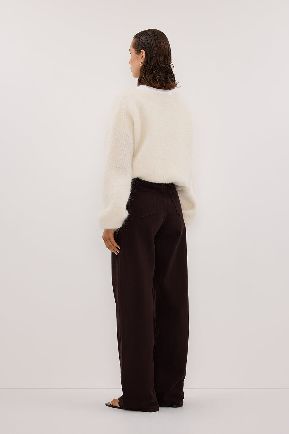 REAGAN 2.0 BURNT CHOC TALL SLOUCHY JEAN