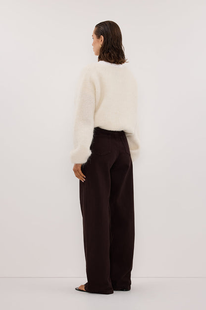 REAGAN 2.0 BURNT CHOC TALL SLOUCHY JEAN