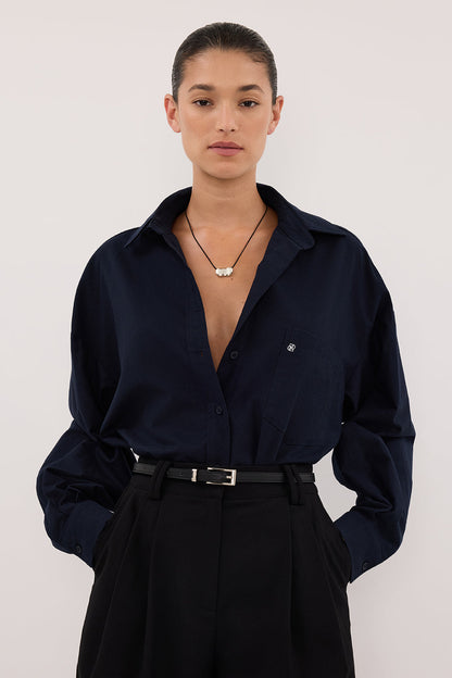 RHEA INK OVERSIZED COTTON SHIRT
