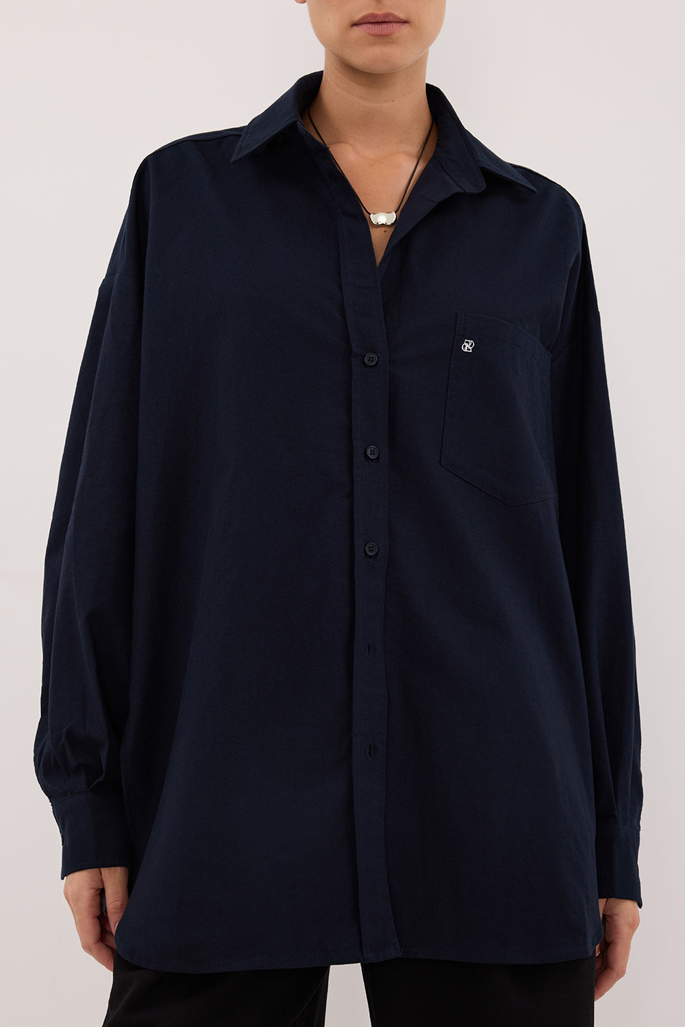 RHEA INK OVERSIZED COTTON SHIRT