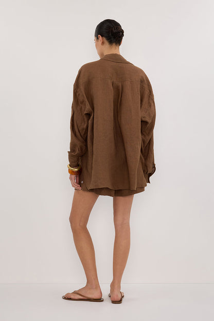 LUNE FONDANT OVERSIZED LINEN SHIRT