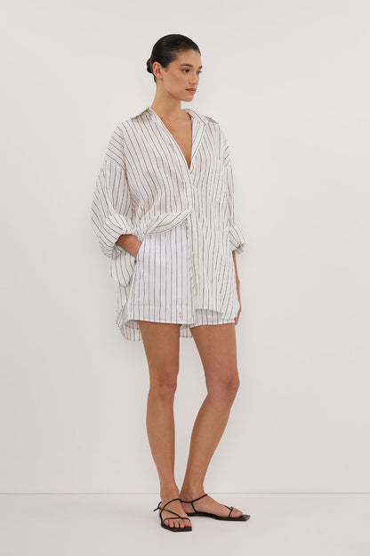 OLLIE WHITE STRIPE SHIRT