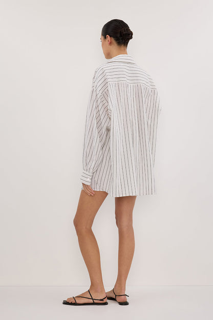 OLLIE WHITE STRIPE SHIRT