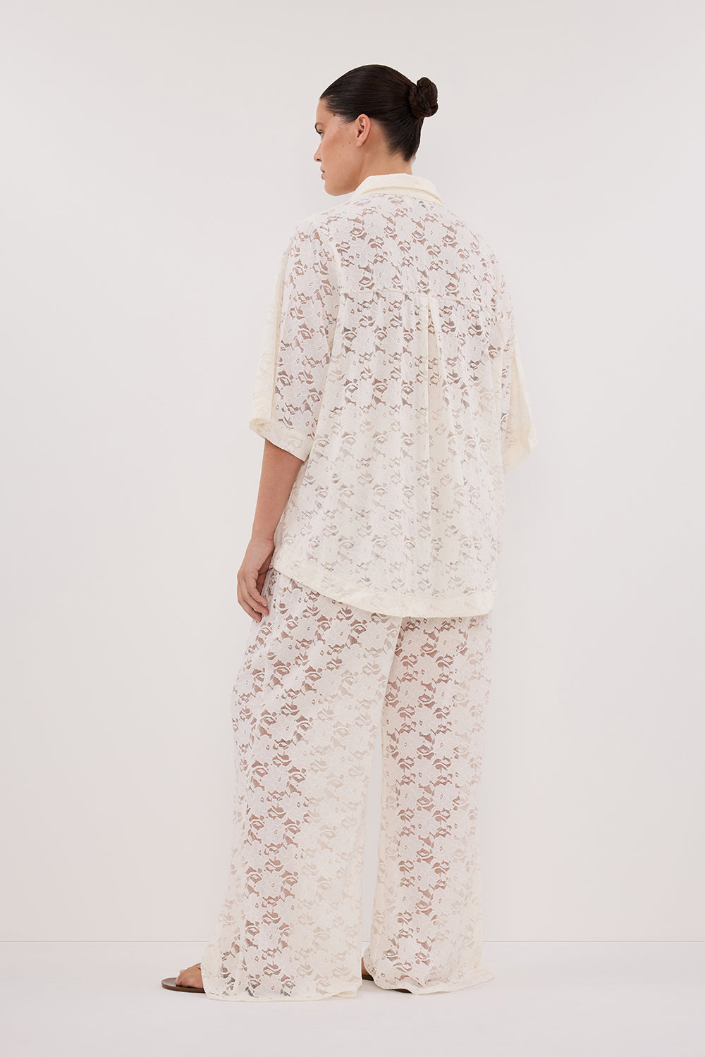 LOULA WHITE LACE SHIRT