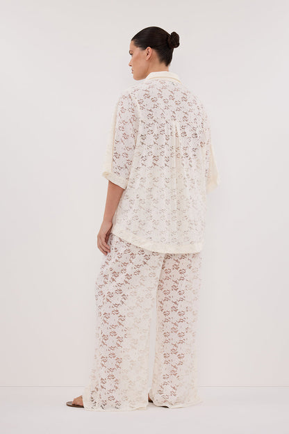 LOULA WHITE LACE SHIRT
