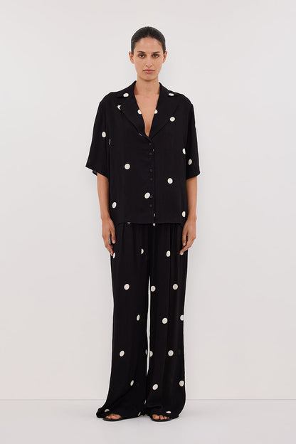 LAURA SPOT SHORT SLEEVE SHIRT