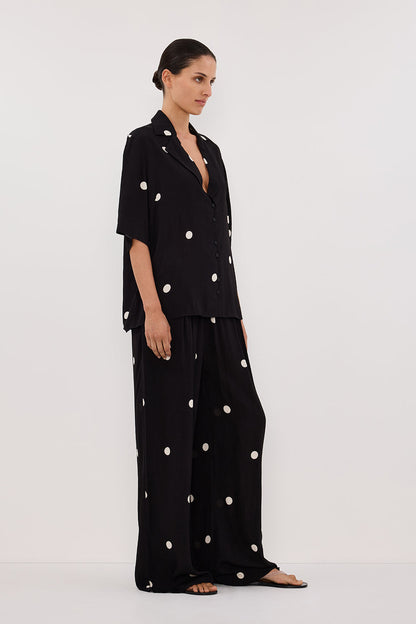 LAURA SPOT SHORT SLEEVE SHIRT