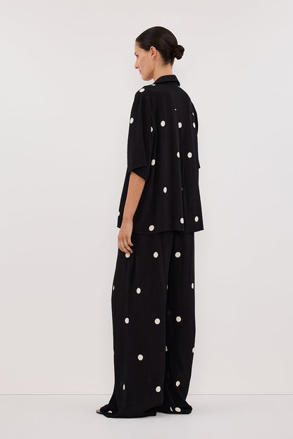 LAURA SPOT SHORT SLEEVE SHIRT