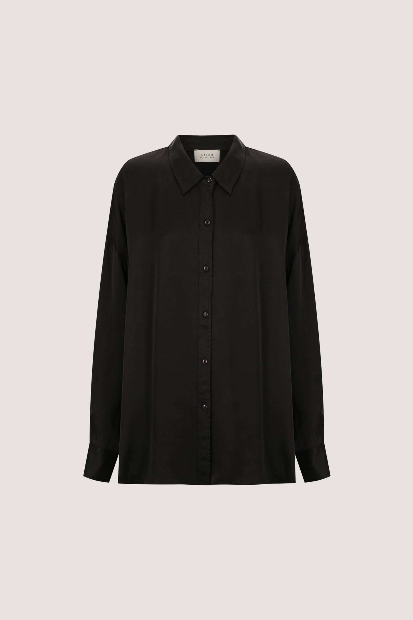 PERCY BLACK SILK LONG SLEEVE SHIRT