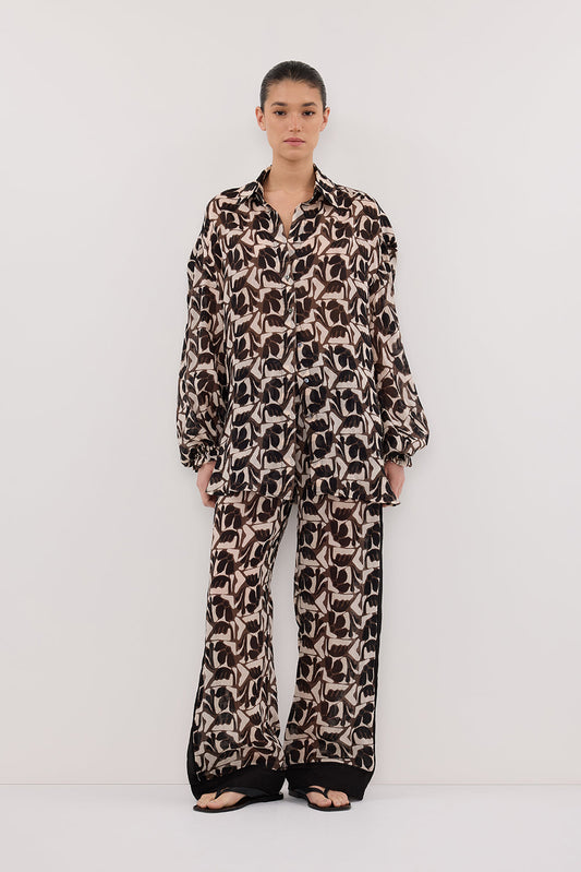 MAUI BITTER CHOC RAMIE LONG SLEEVE SHIRT