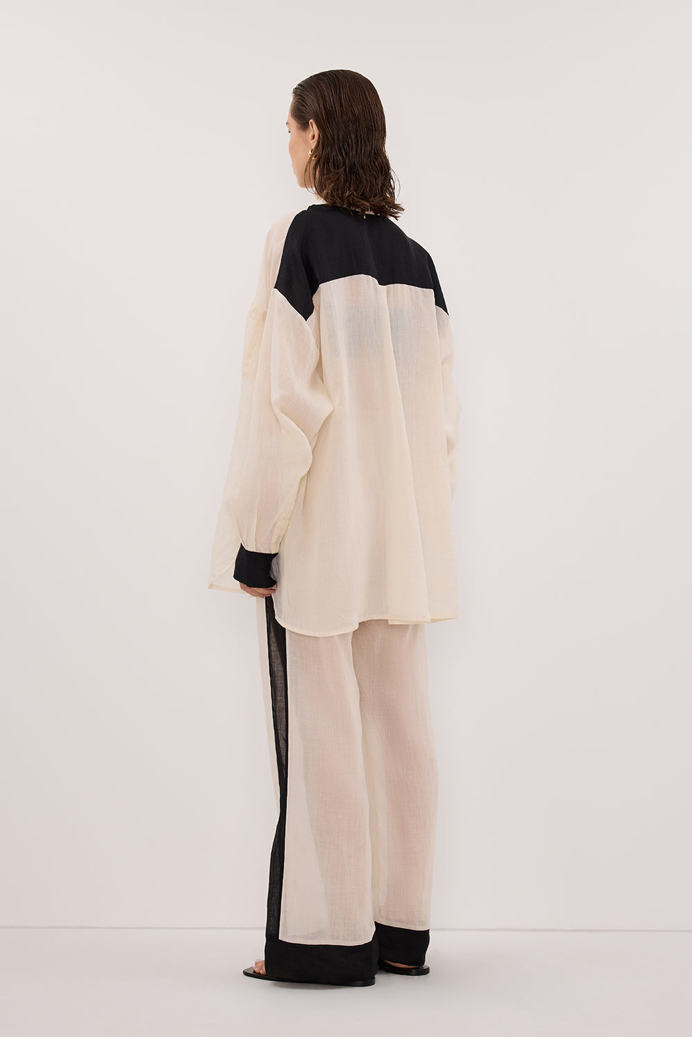 VIVIANNA SANDSTONE RAMIE SHIRT