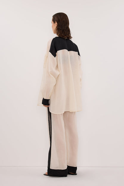 VIVIANNA SANDSTONE RAMIE SHIRT