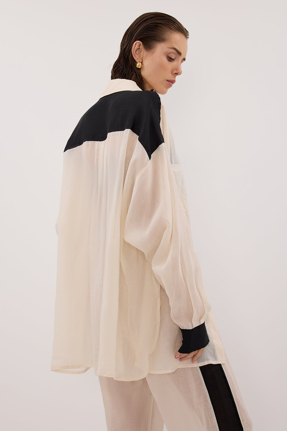 VIVIANNA SANDSTONE RAMIE SHIRT