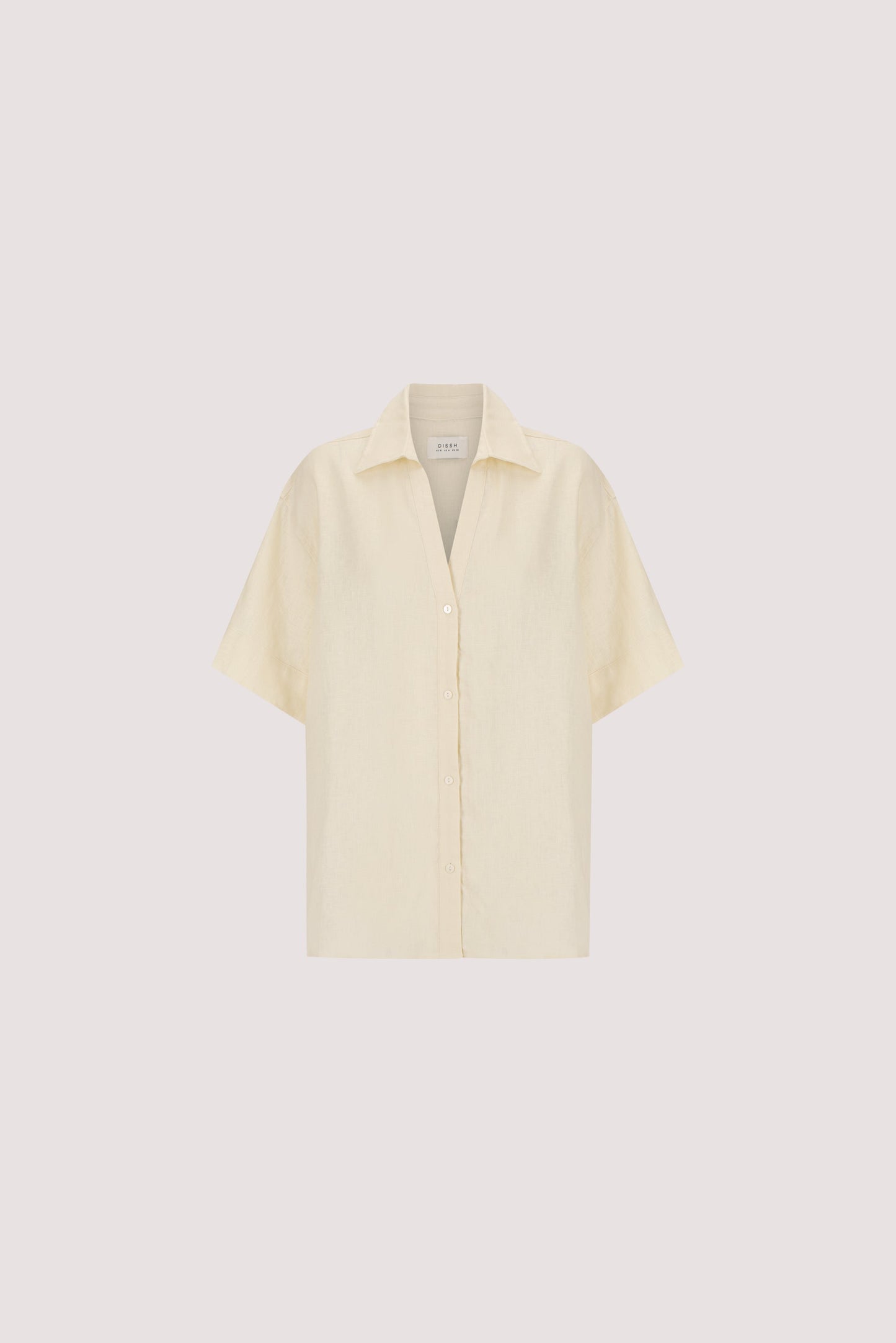 HELENA STRAW SHORT SLEEVE LINEN SHIRT