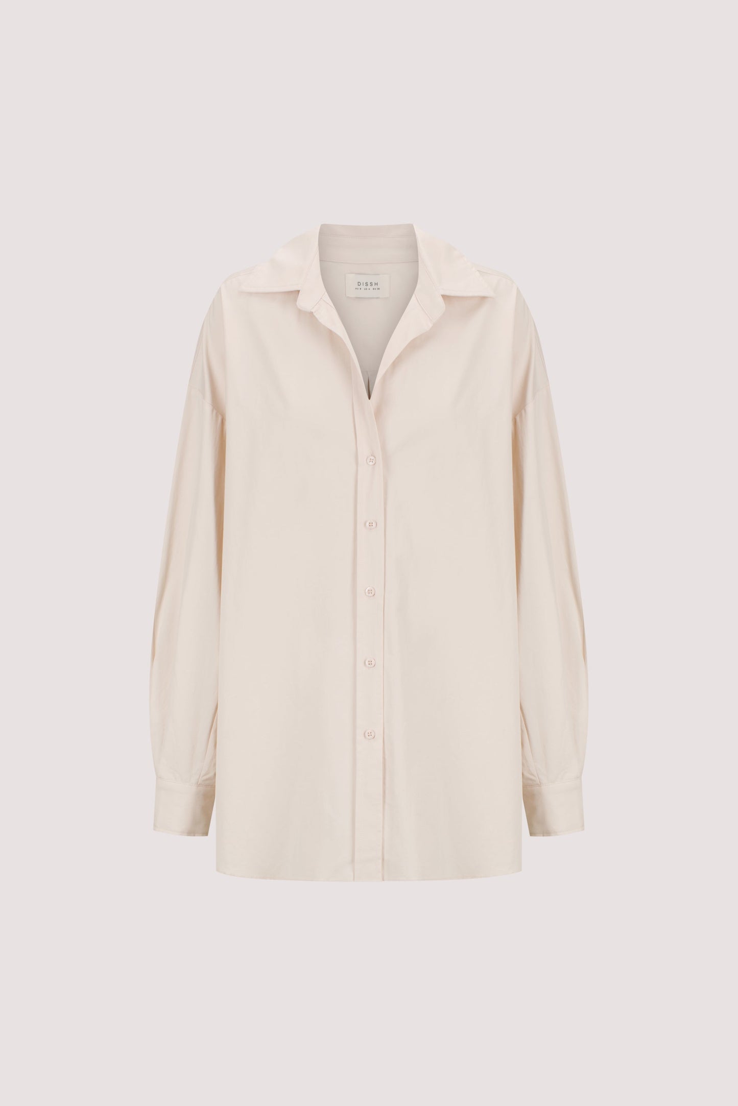 RAQUEL POWDER LONG SLEEVE COTTON POPLIN SHIRT