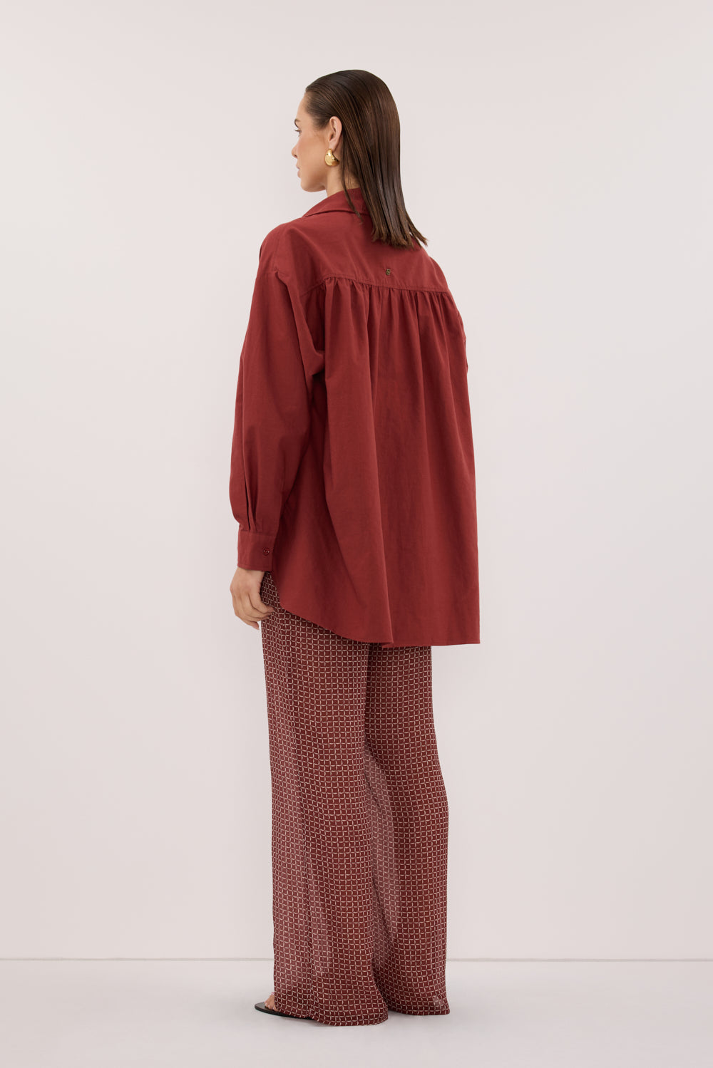 RHEA 2.0 SAHARA OVERSIZED COTTON SHIRT