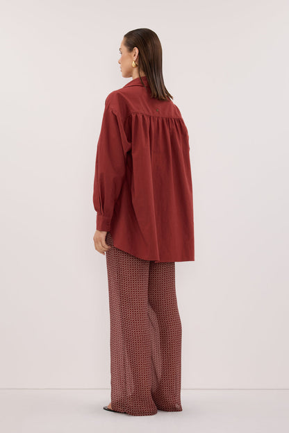 RHEA 2.0 SAHARA OVERSIZED COTTON SHIRT