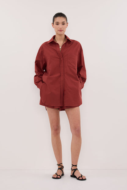 RHEA 2.0 SAHARA OVERSIZED COTTON SHIRT
