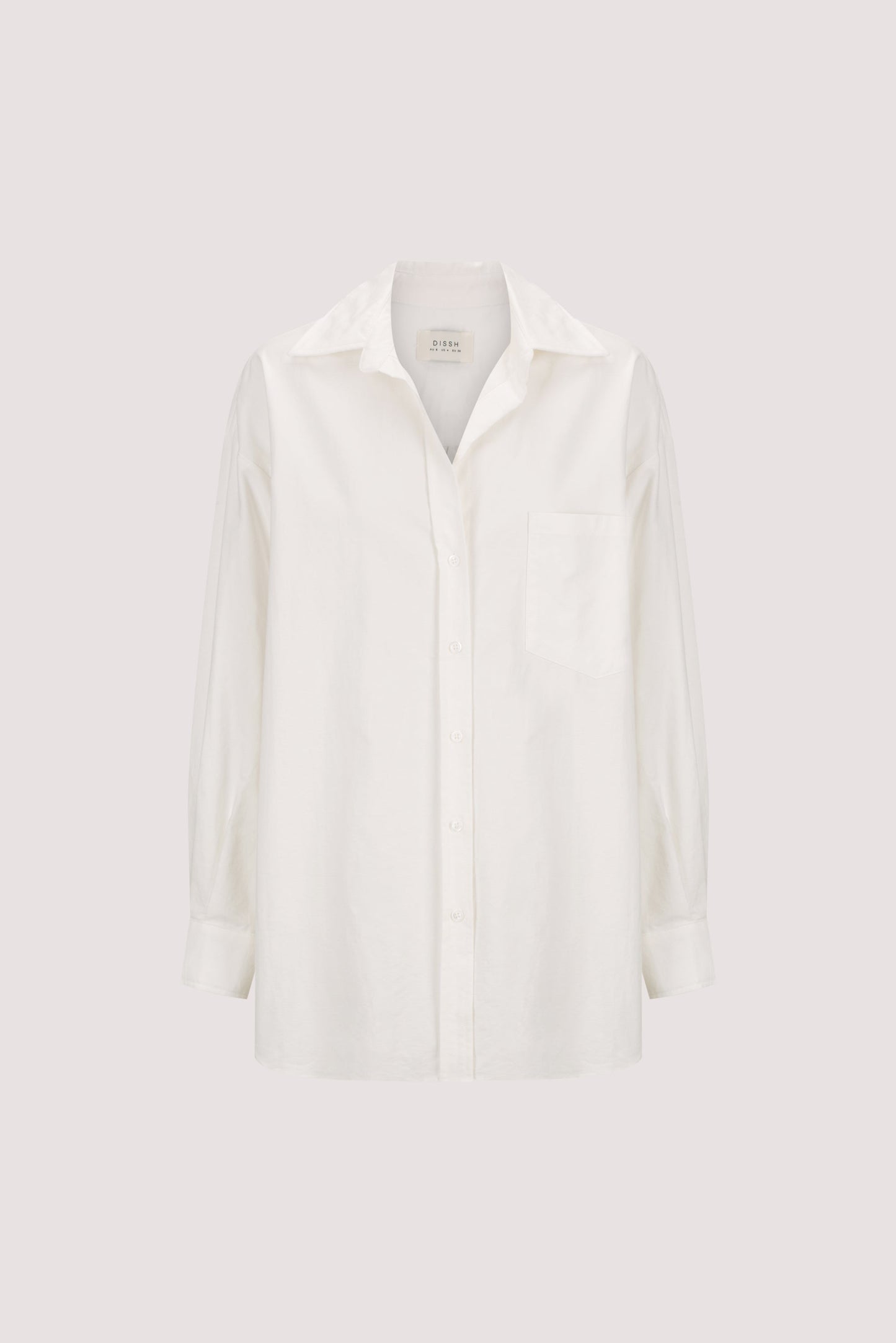 RHEA 2.0 WHITE OVERSIZED COTTON SHIRT