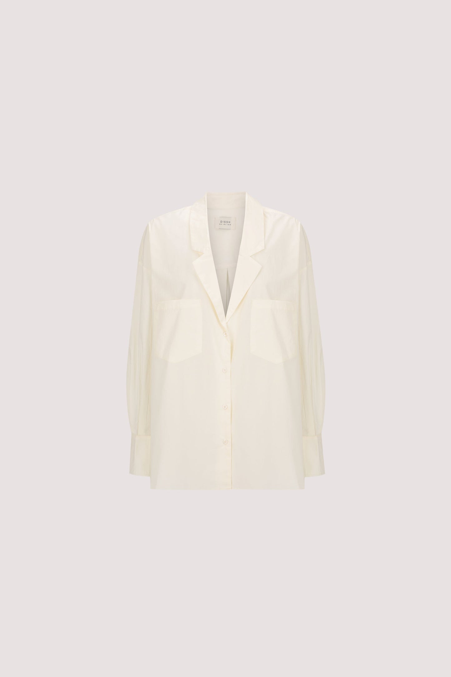 IRENE BUTTER LONG SLEEVE NOTCH COLLAR SHIRT