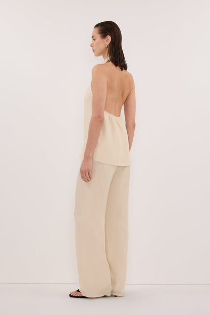 ADDIE STRAW CUPRO DRAWSTRING PANT