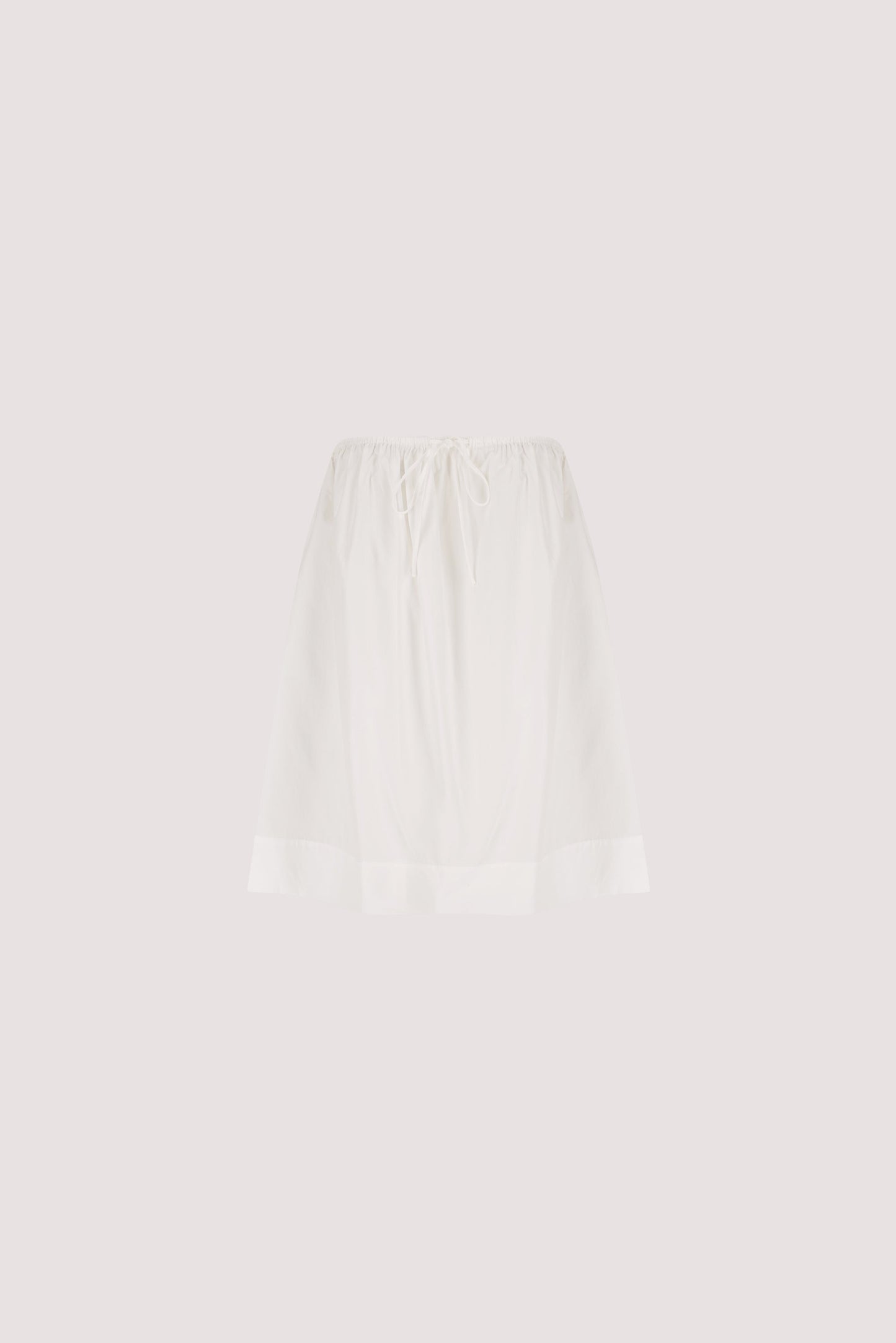 SOMMER WHITE STRAPLESS POPLIN TOP