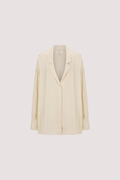 LUCILLE STRAW LONG SLEEVE CUPRO SHIRT
