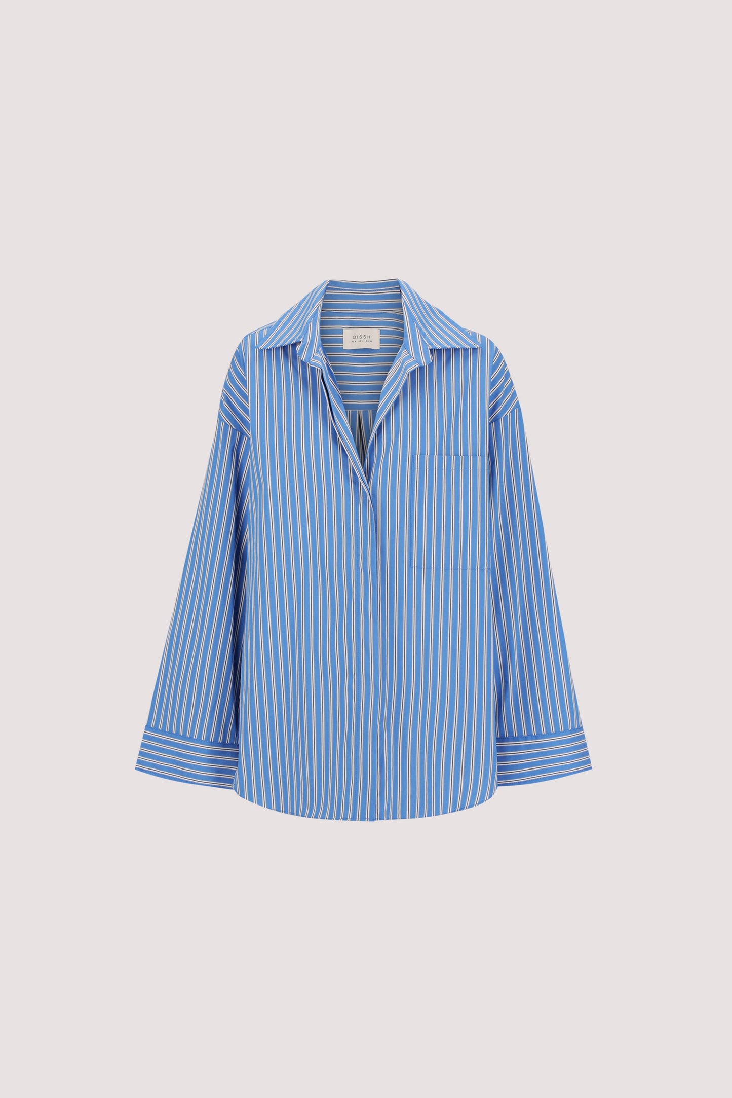 MISHA AZURE BLUE STRIPE SHIRT
