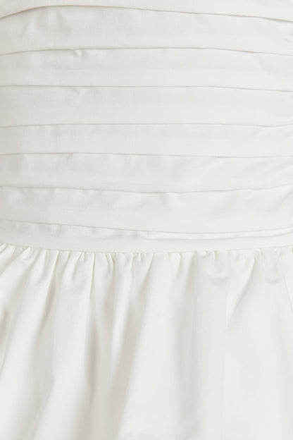 PEGGY WHITE COTTON STRAPLESS TOP