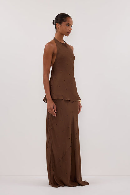 MELROSE FONDANT HALTER TOP