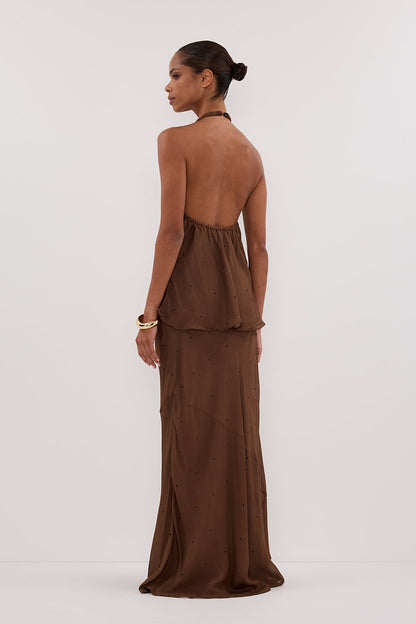 MELROSE FONDANT HALTER TOP