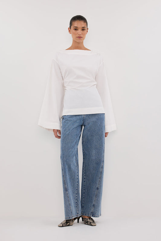 IVY WHITE LONG SLEEVE TOP