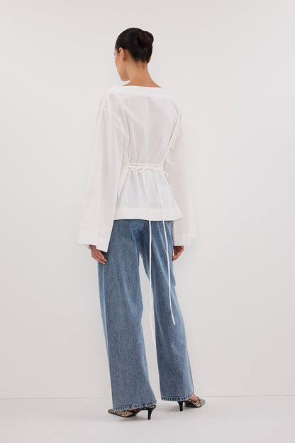 IVY WHITE LONG SLEEVE TOP