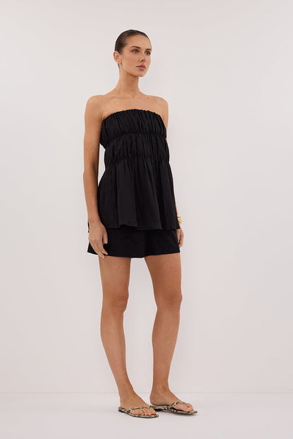 ARTIE BLACK RAMIE STRAPLESS TOP