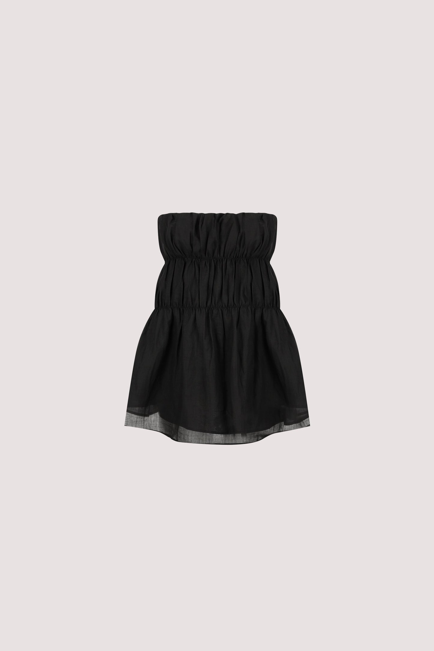 ARTIE BLACK RAMIE STRAPLESS TOP
